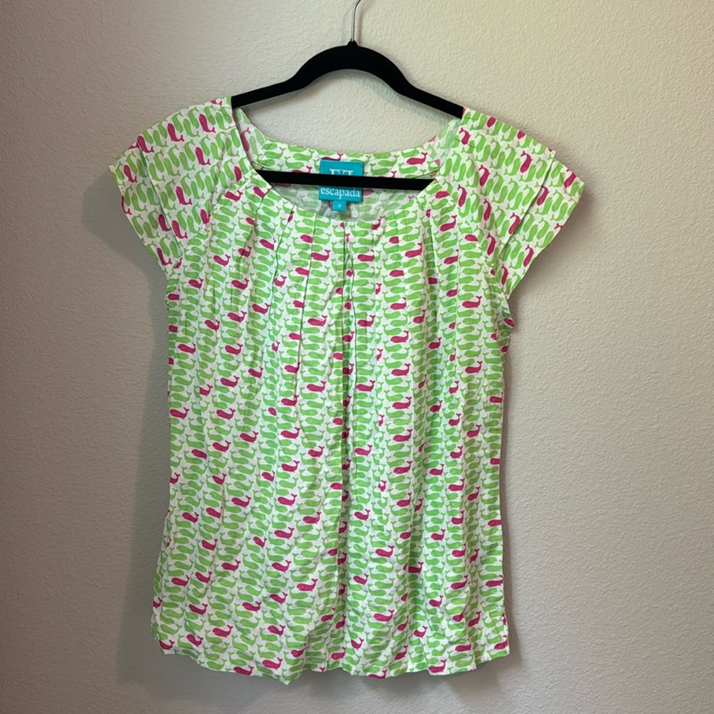 Escapada Whale Print Blouse